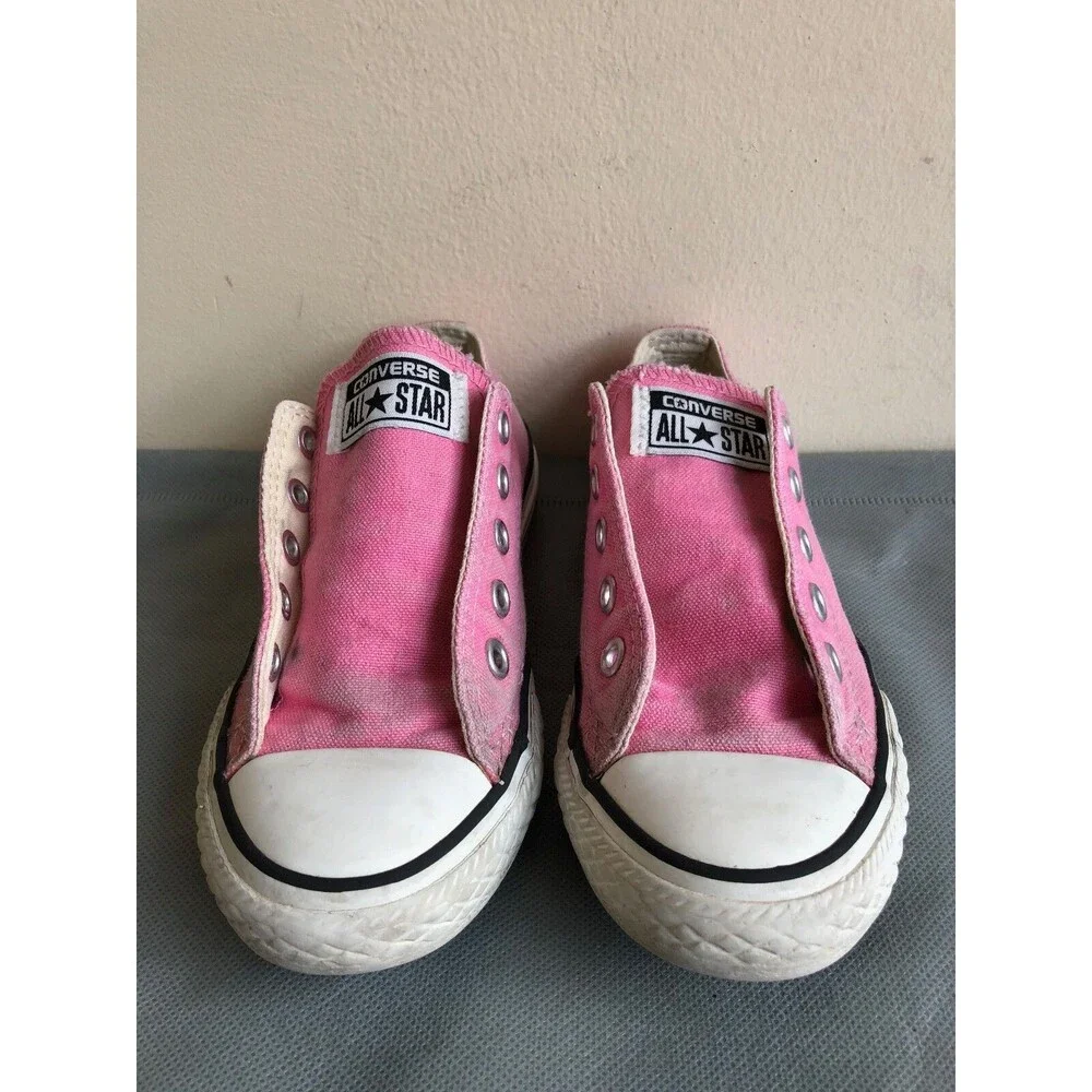 Converse All Star Low Tops pink Canvas casual shoes - Size US 12 Youth EUR 29